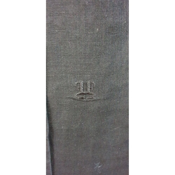 Gianfranco Ferre Vintage Black Shirt, 100% lino Long Sleeves Button Blouse - Picture 8 of 15